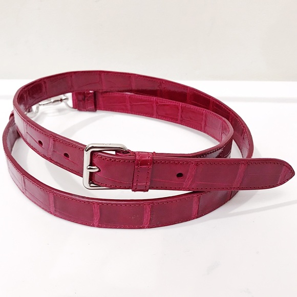 Dior Pink Alligator Skin Replacement Bag Strap - Picture 2 of 8